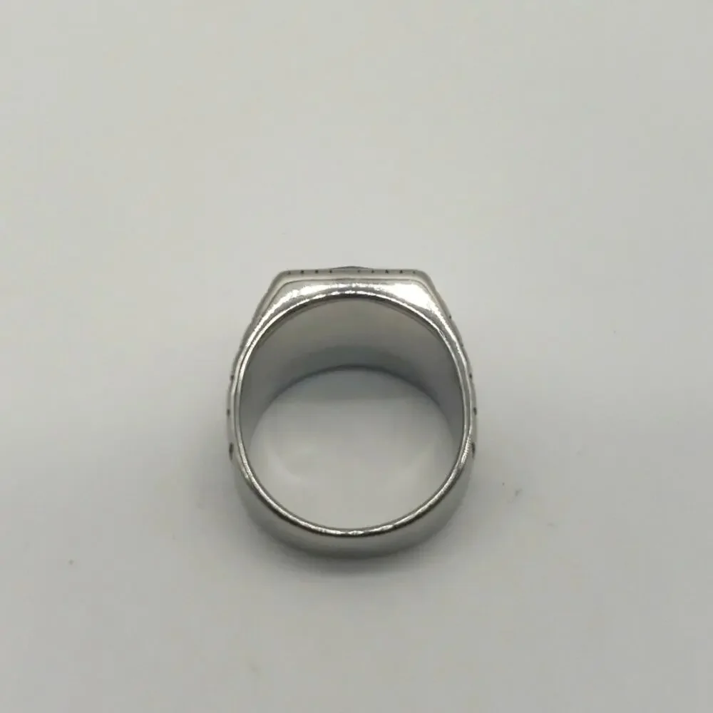 Royal Blue Cubic Zirconia Handmade Men's Ring Size 9 NWT